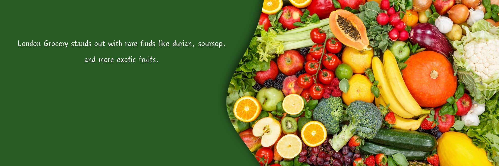 London Grocery fresh produce campaign